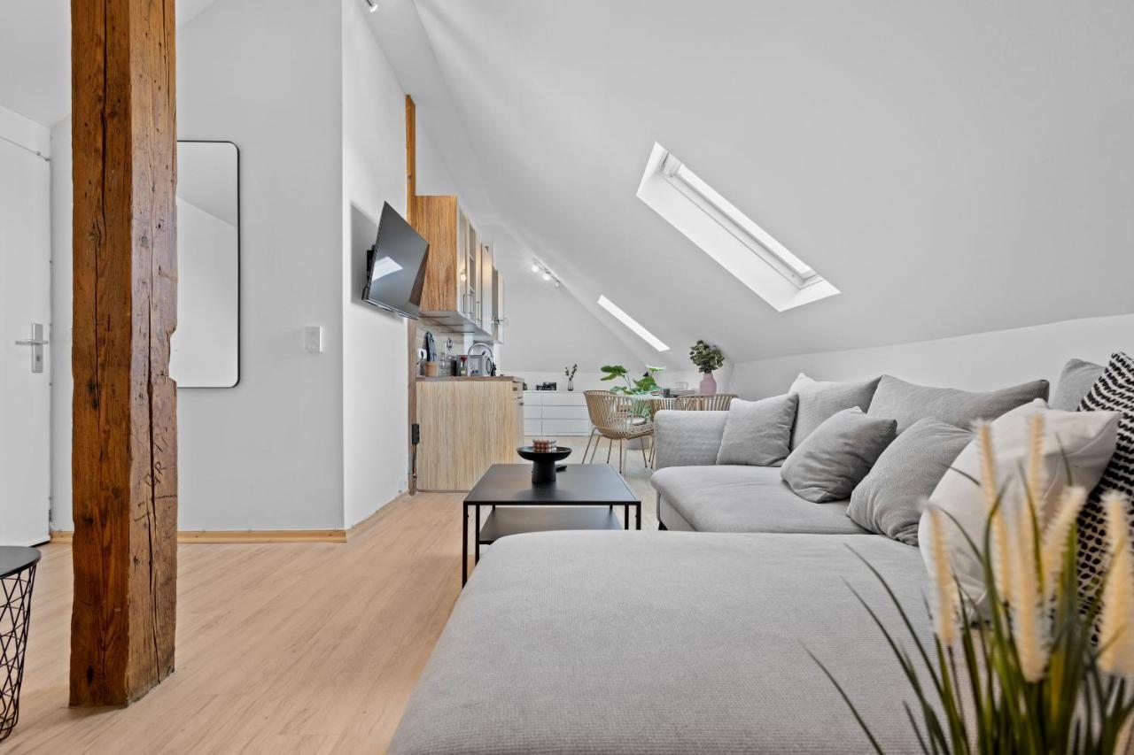 Stilvolle Wohnung: Private Dachterrasse - Zentral 아우크스부르크 외부 사진